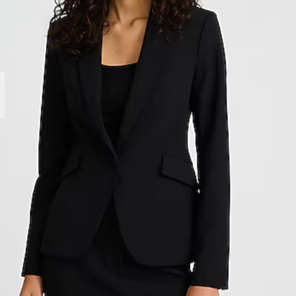 Express Editor Studio Stretch Twill Fitted One Bu… - image 4